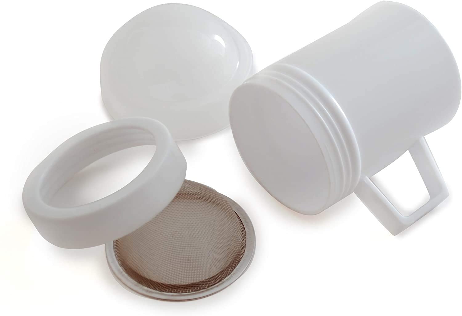 Norpro Multipurpose Sugar Flour Powdered Sugar Shaker- Dust Sifter 4.25'', Pancake Sprinkler, Heavy-Duty Sugar Shakers (Pack Of