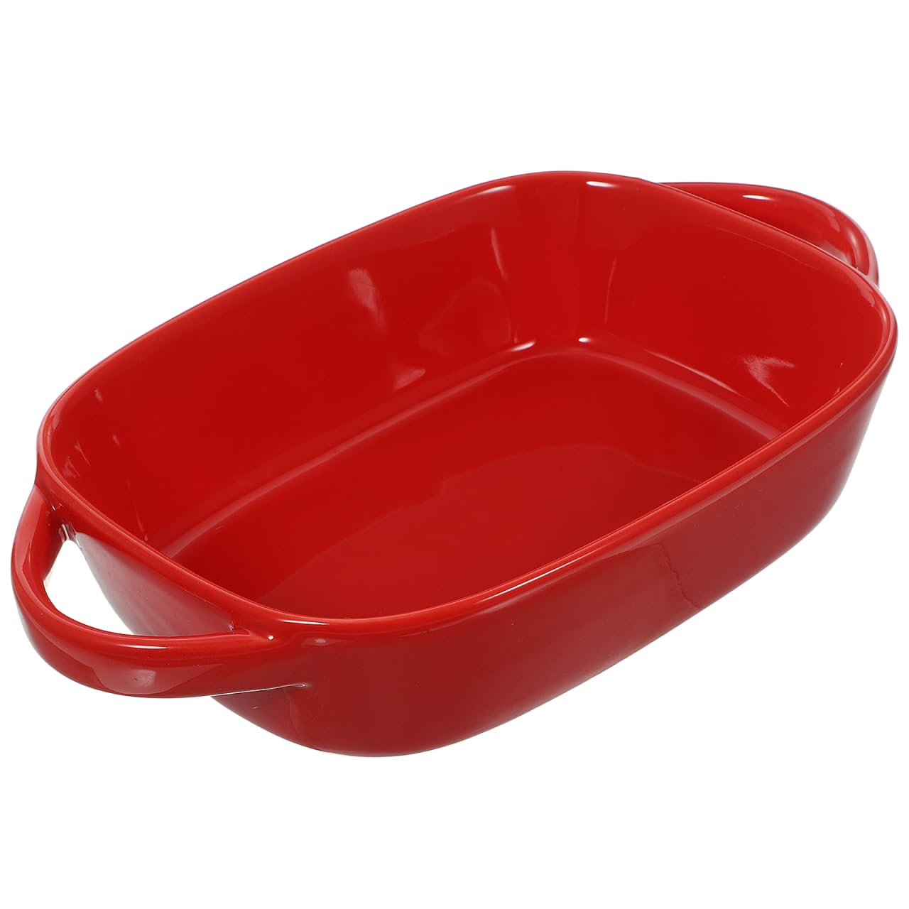 Kichvoe Ceramic Baking Dish with Handles 9 Inch Oval Casserole Pan