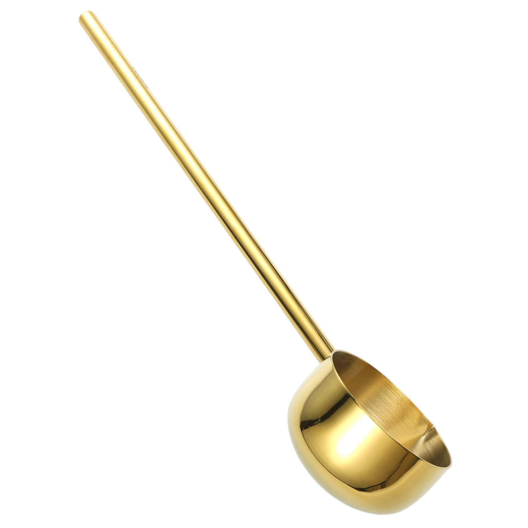 LIFKOME Stainless Steel Water Ladle with Extended Handle 10.62 Inch Deep Spoon for Cooking and Serving Hot Liquids Safe and Comf
