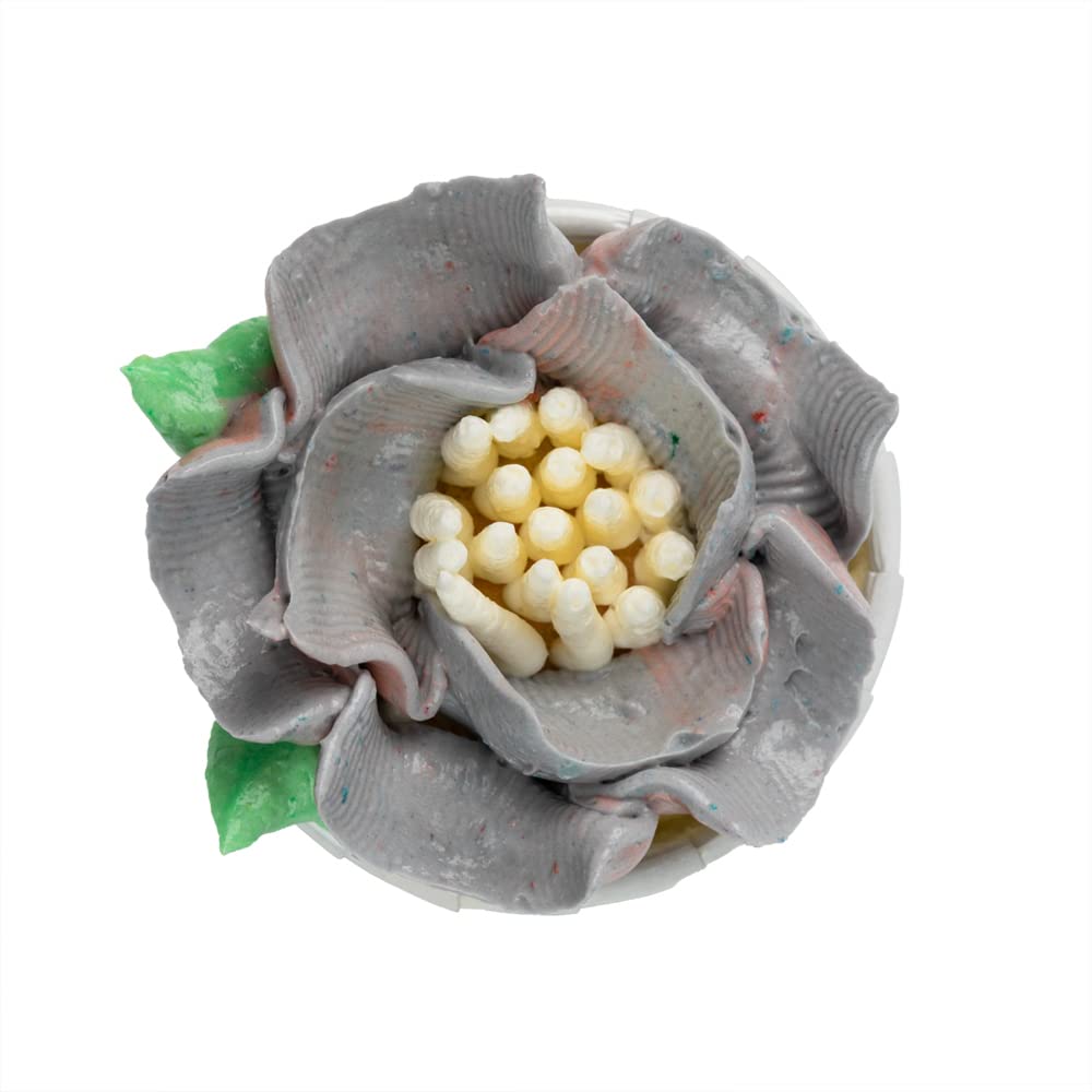 Restaurantware Pastry Tek Russian Piping Tip 1 Petal Cake Decor Piping Tip - #44 Corrosion-Resistant Stainless Steel Decorating