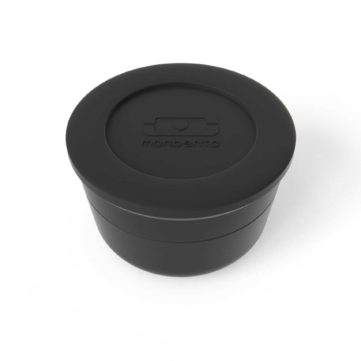 Monbento - To Go Sauce Container With Lid Mb Temple M Black Onyx - Sauce Container For Lunch Box Leakproof Mini Sauce Container