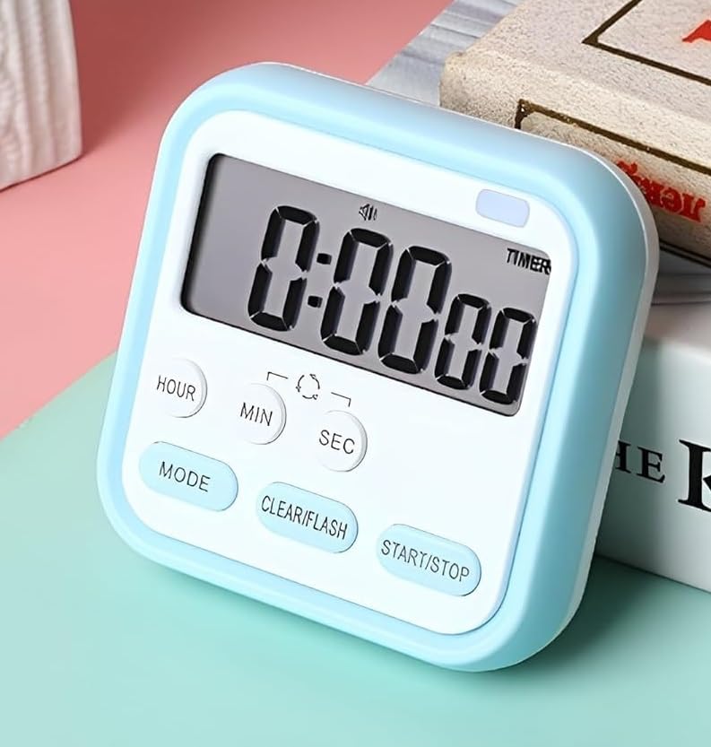 Ldg Ware Timer Clock For Study Table & Kitchen | Stopwatch For Study & Cooking | Alarm Clock For Study Table | Digital Alarm Clo