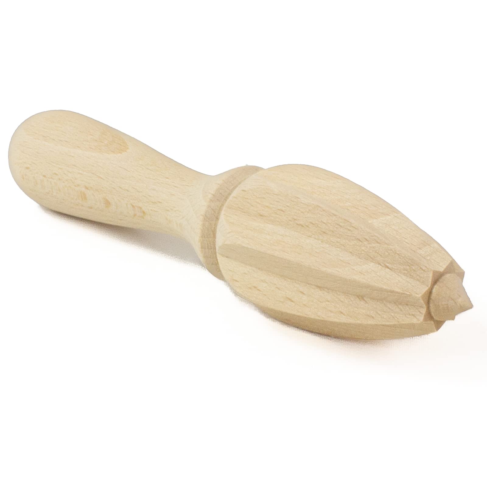 Citrus Juicer Reamer, Raw Wood Uncoated Natural European Beechwood