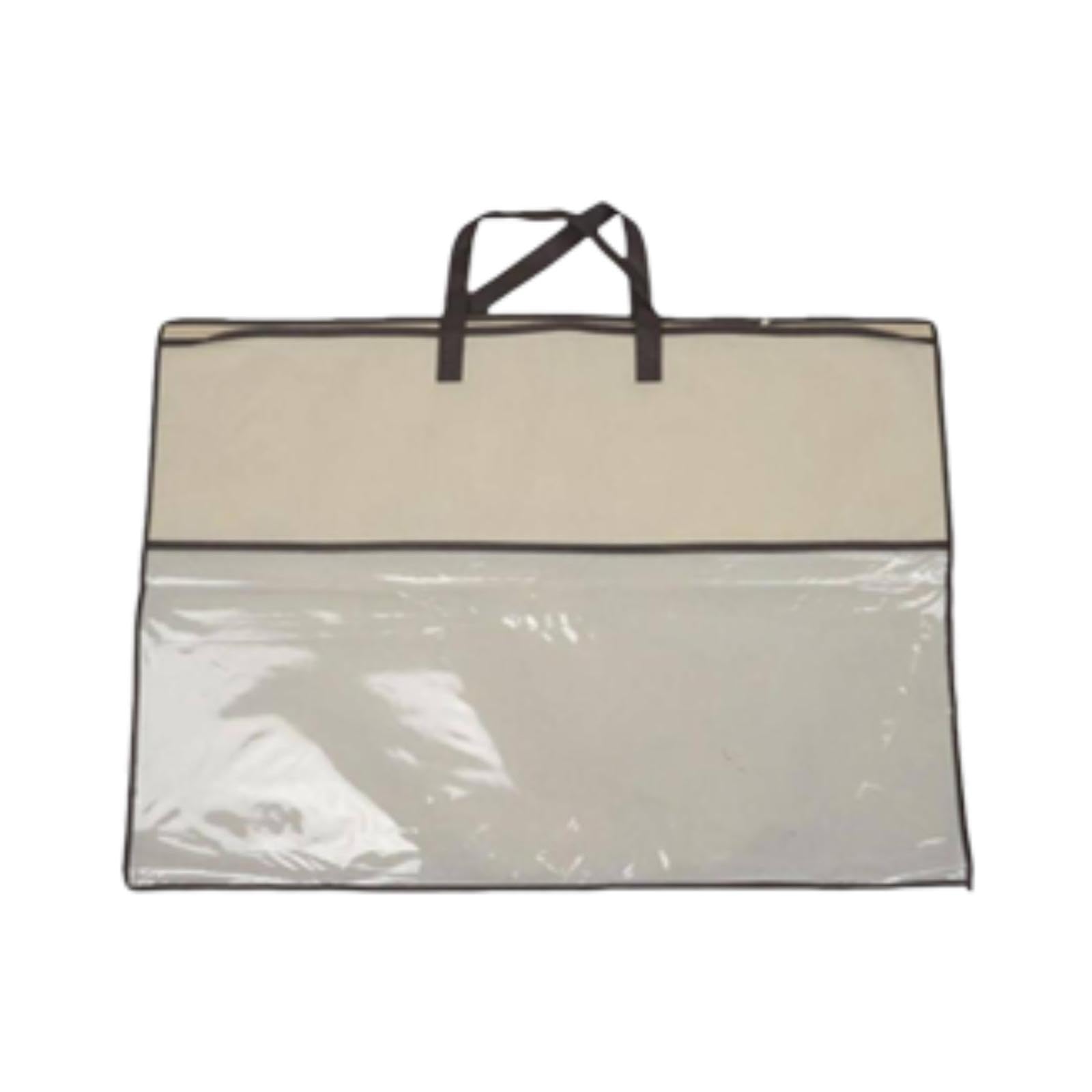 Ecomistiq Clothing Organizer With Zipper Blanket Storage Bag For Clothes Pillows Sheet 35X35Cm | Storage Bags | Home Organizatio