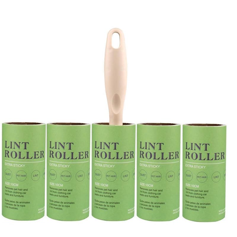 Vazzlox Lint Remover For Clothes Roller 300 Sheets Reusable Sticky Picker Cleaner Lint Roller For Clothes Lint Remover Roller Br