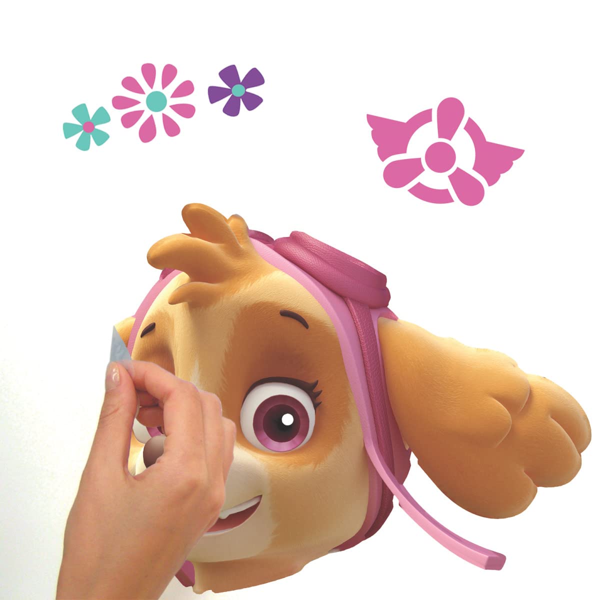 RoomMates Paw Patrol Skye Giant Wall Decals - Multicolor Vinyl RMK3123GM