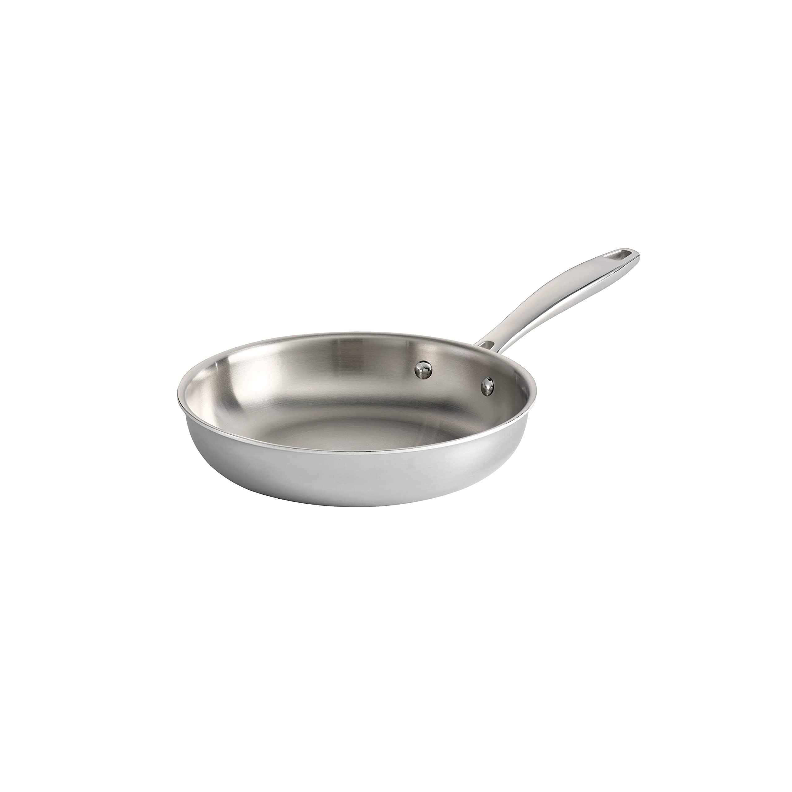 Tramontina Seattle Tri-Ply Clad Stainless Steel 8-Inch Small Frying Pan, Induction-Ready Skillet, Dishwasher-Safe, NSF-Certified