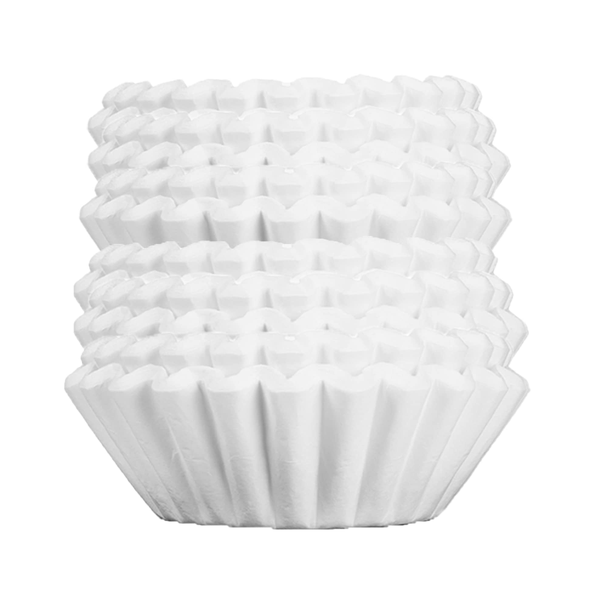 Big Joe Large Coffee Filters (500 Count) - Tall Walled Commercial Coffee Filters (4  Inch Base, 2  Inch Walls, 9  Inch Laying Fl