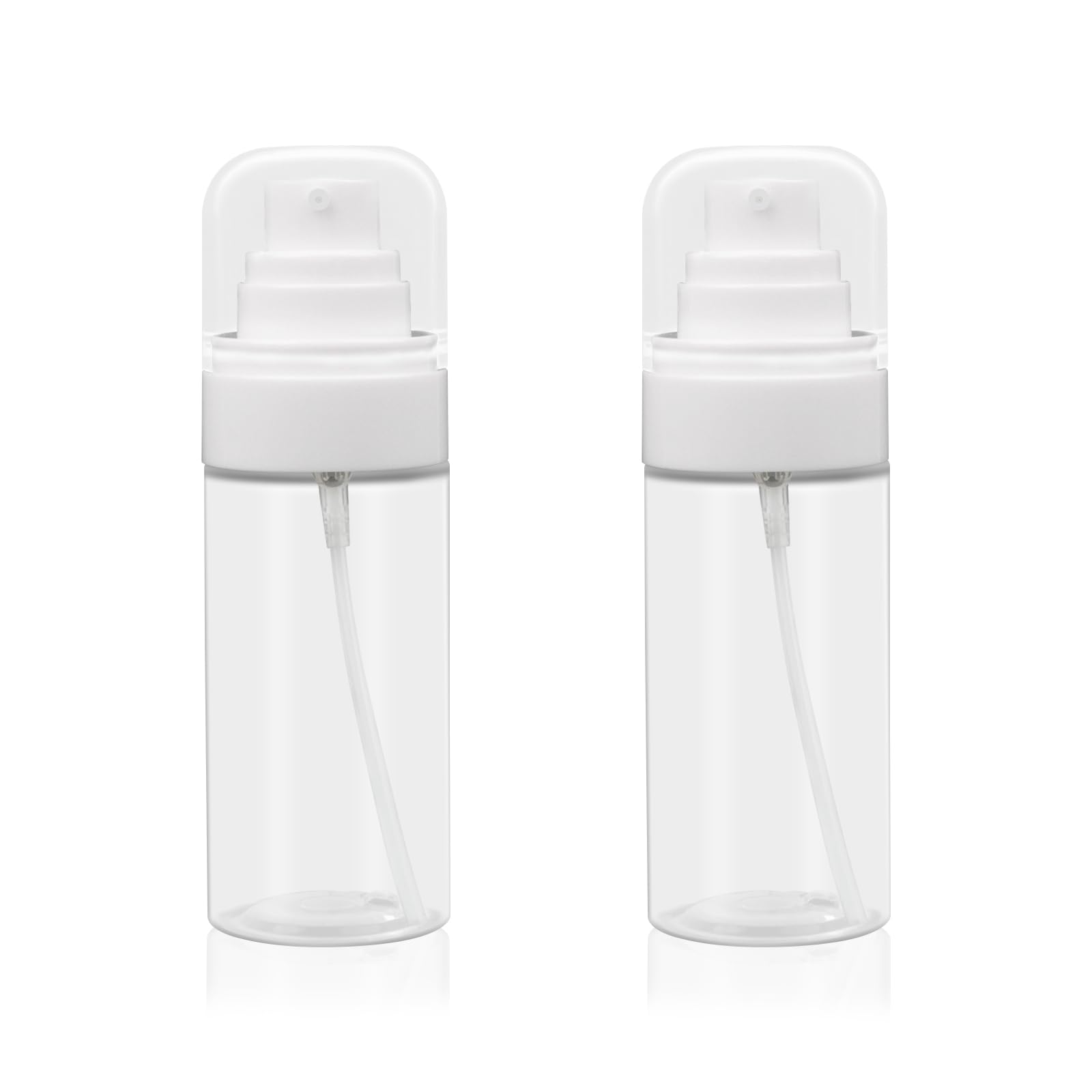 YOLCAR 2 Pack 2oz/60ml Spray Bottles with Fine Mist for Hair and Face, Travel Spray Bottles for Perfume, Liquid Cosmetics and Es