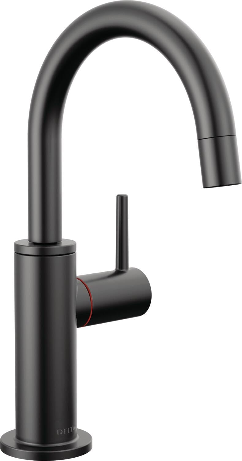 Delta Faucet Instant Hot Water Dispenser Faucet Matte Black, Instant Hot Water Tap, Hot Water Faucet, Matte Black 1930LF-H-BL (T