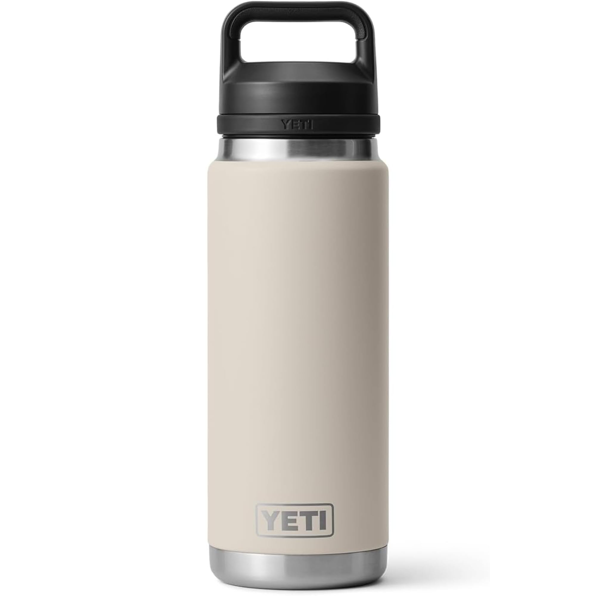 YETI Rambler 26 oz Bottle, Leakproof, Vacuum Insulated, Stainless Steel with Chug Cap, Cape Taupe