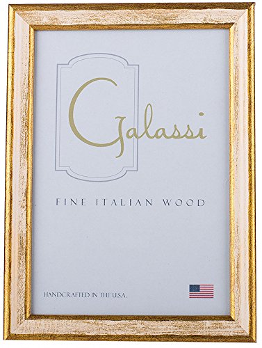 Aeiniwer F. G. Galassi Handcrafted Fine Italian Wood Photo Picture Frame, Traditional Cream/Gold, 4X6, Made In Usa, Model No. 15