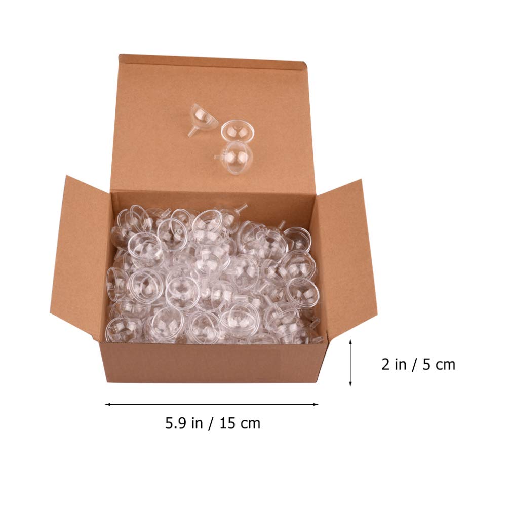 Dessert Cups Chocolate Holder Case 50Pcs Chocolate Truffle Wrapping Cup Plastic Transparent Round Chocolate Candy Box Small Muff
