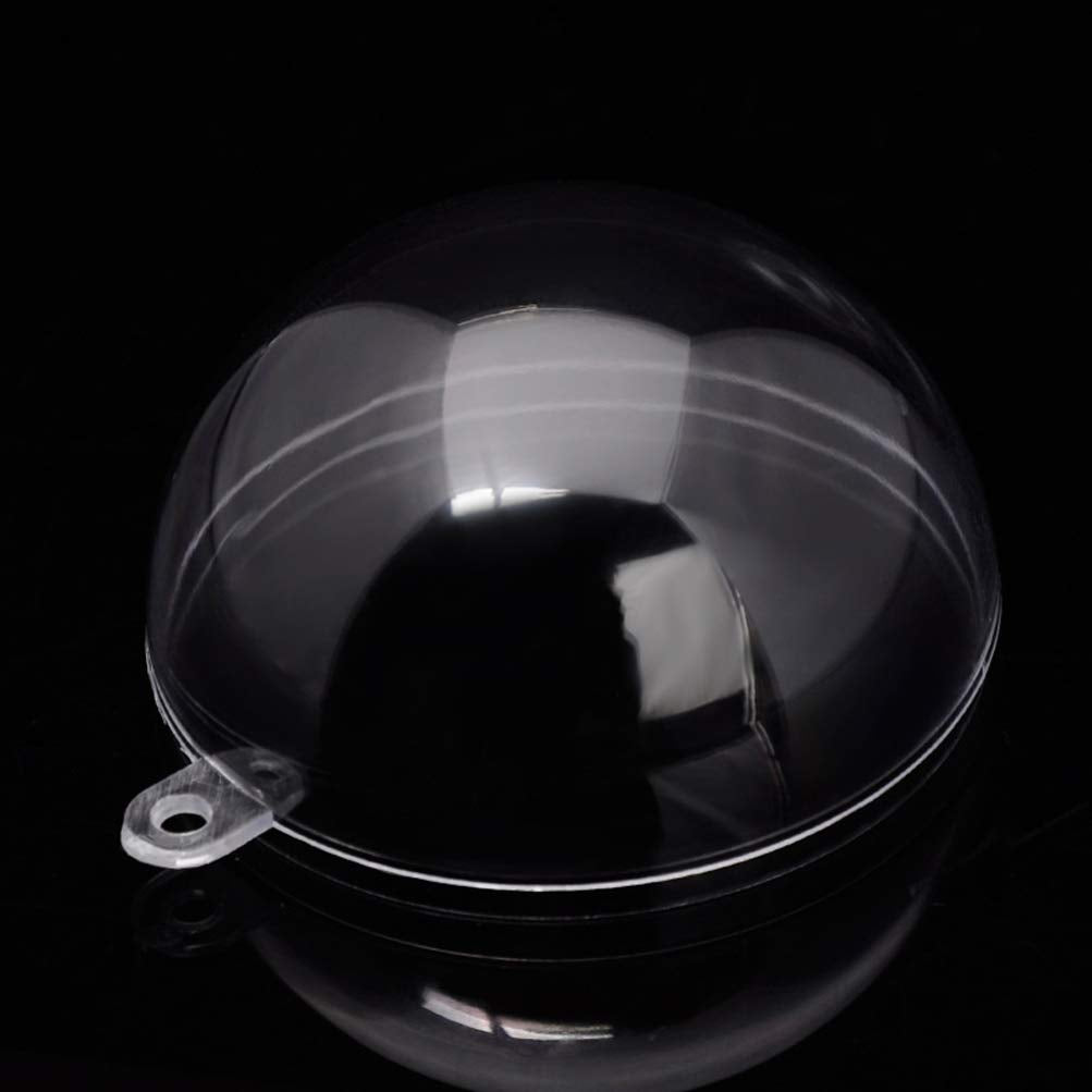 Vosarea Wedding Ornament Clear Plastic Fillable Christmas Ornaments Christmas Tree Decorations Ornaments DIY Crafts 8cm Yule Orn