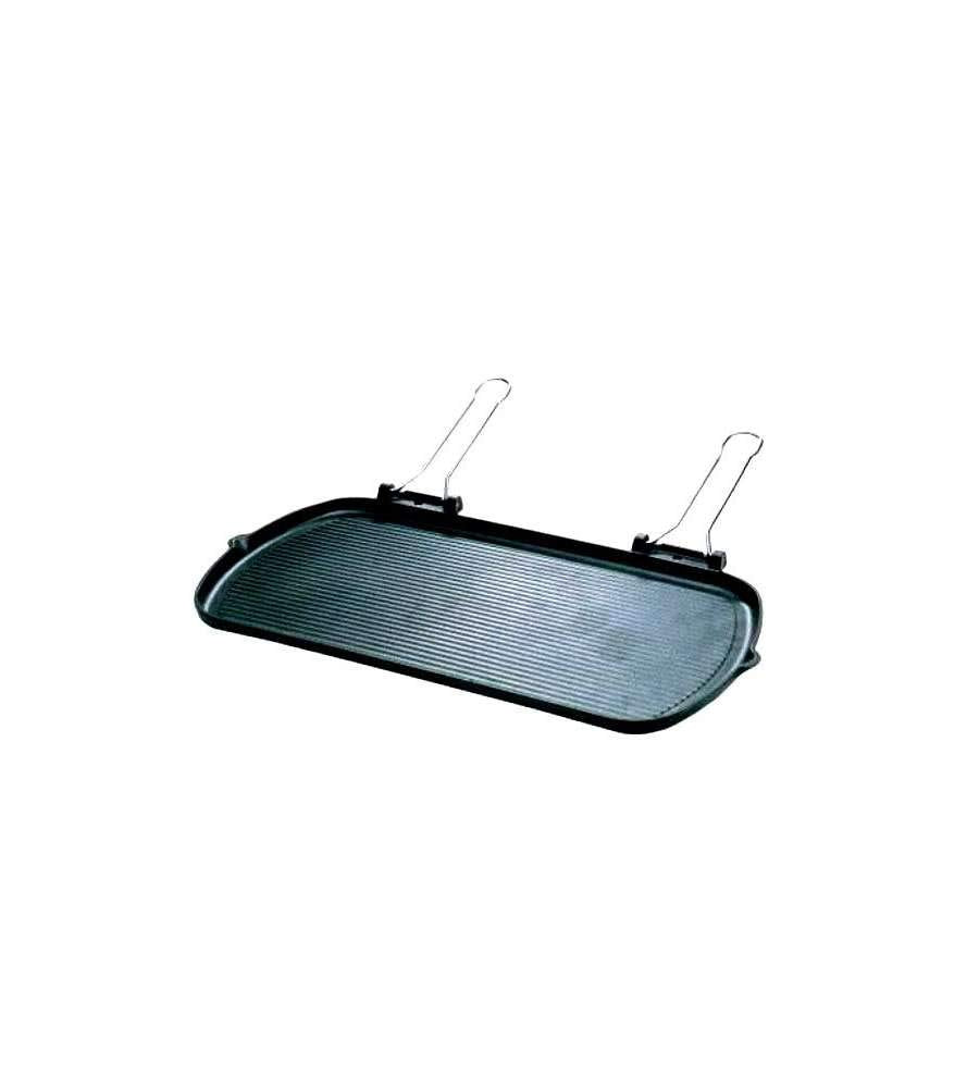 ILSA Maxidietella Cast Iron Grill Pan, Rectangular, 27 x 50 cm