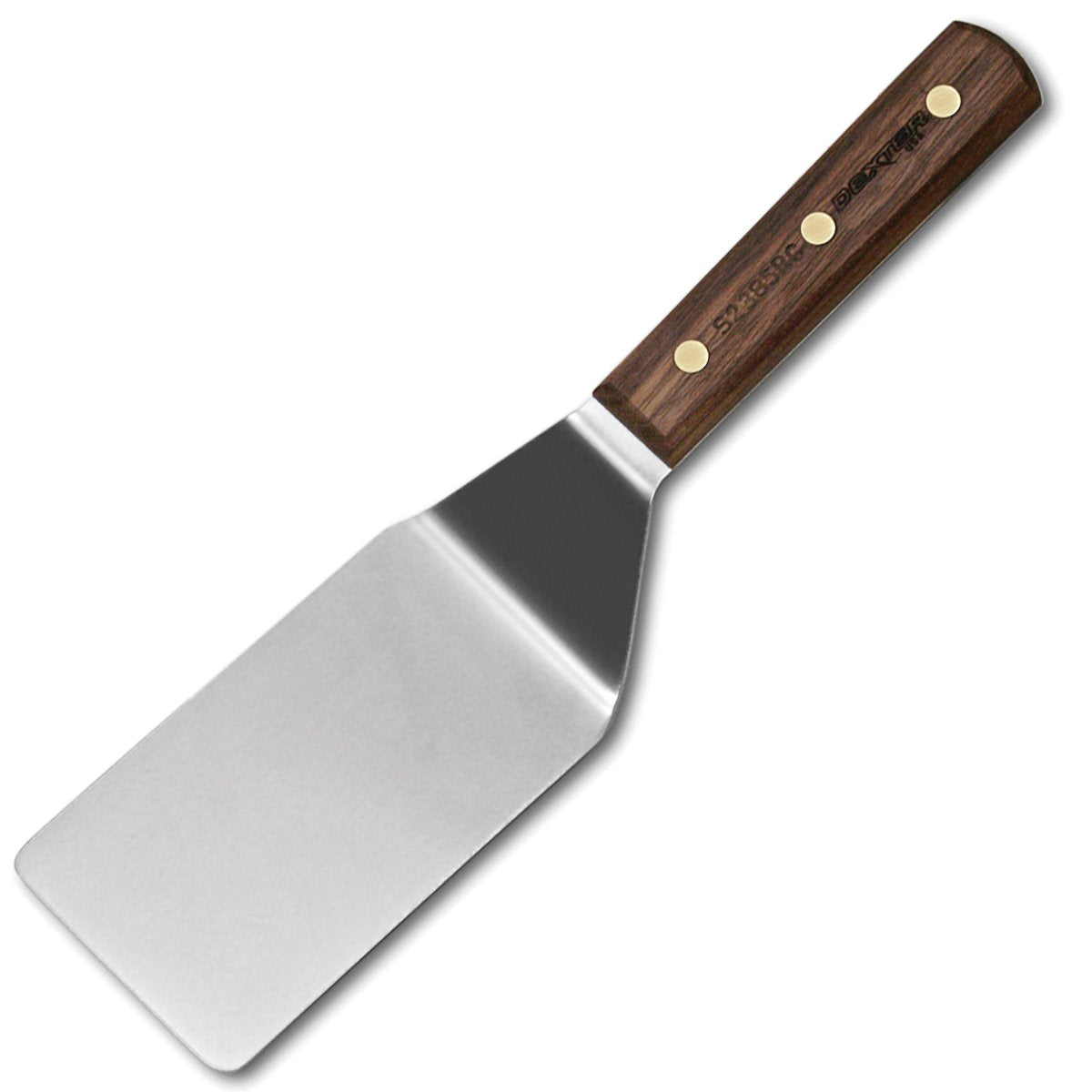 Hic Kitchen Dexter-Russell All-Purpose Turner, Stainless Steel With Walnut Handle, Made In The Usa