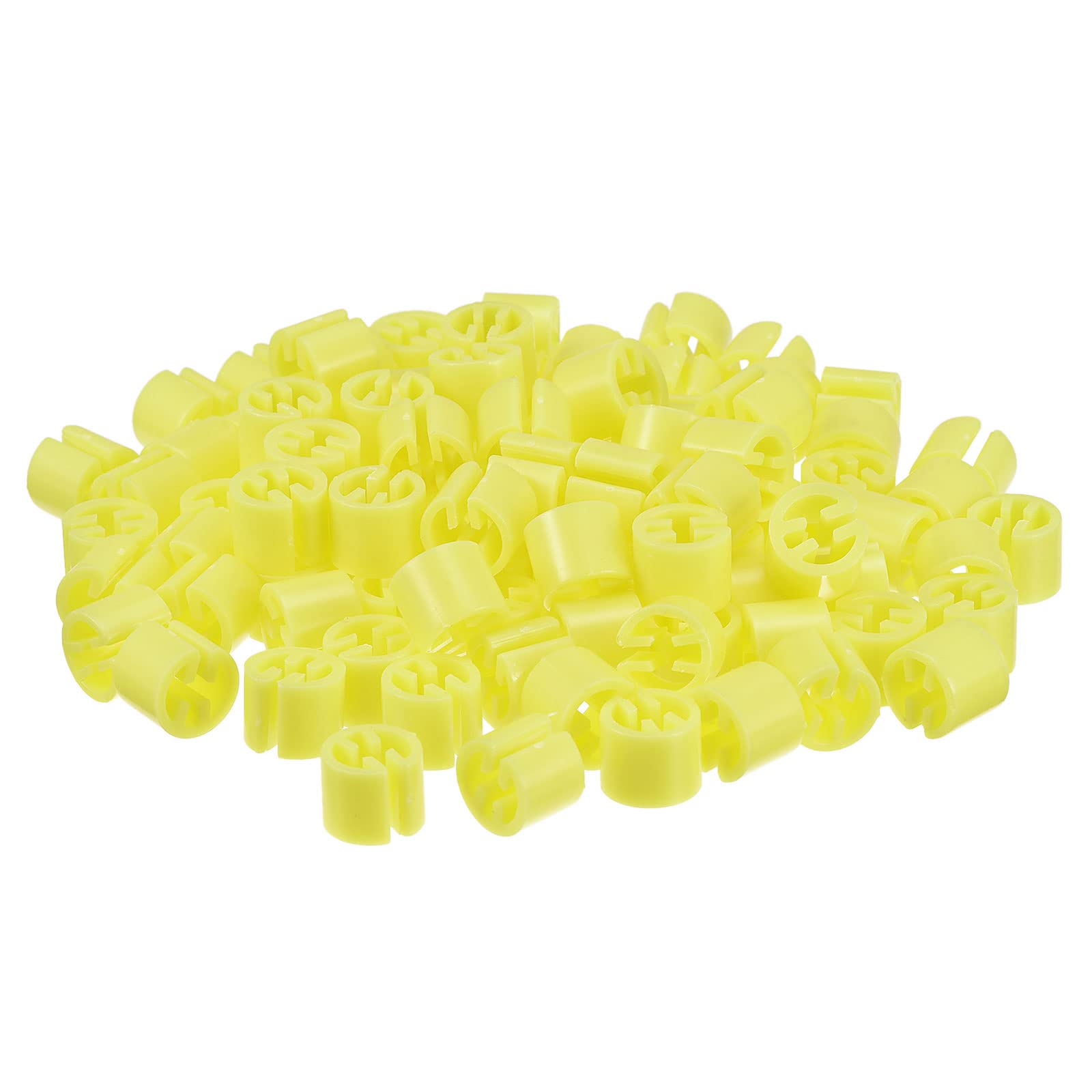 Meccanixity Clothes Hanger Marker Blank Fit 3.5Mm Rod For Garment Color Coding Yellow Count 100