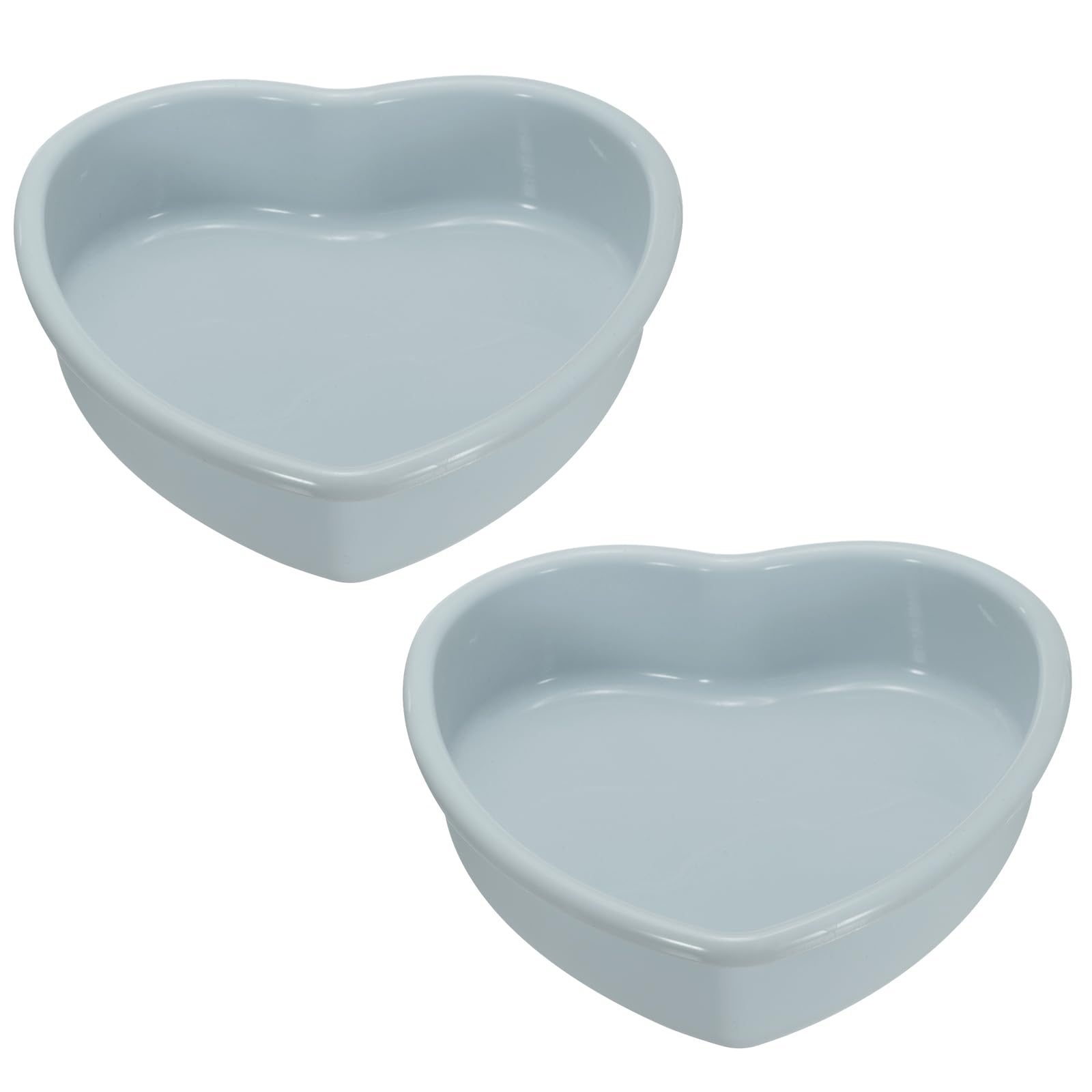 uxcell 2pcs Silicone Heart Shaped Cake Pans, 12 Inch NonStick Heart Cake Molds, Silicone Cake Baking Pan for Cake, Muffins, Che