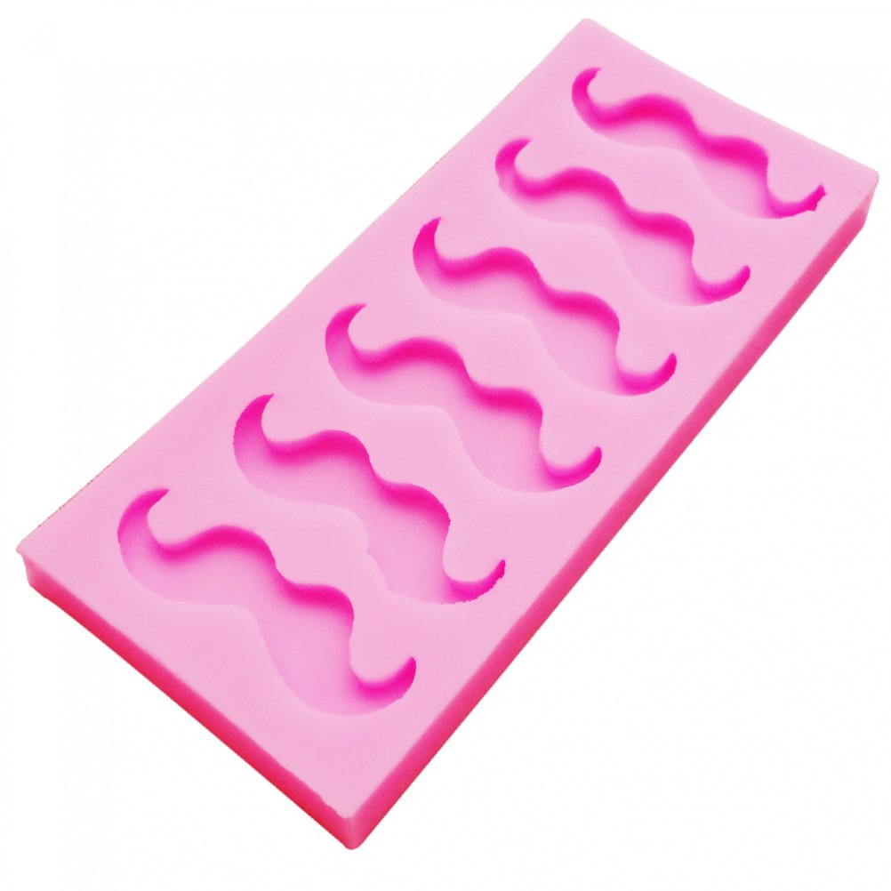 Moldfun Funny Mustache Beard Silicone Mold For Fondant Chocolate Candy Gum Paste Cake Decorating Jello Sugar Ice Cube