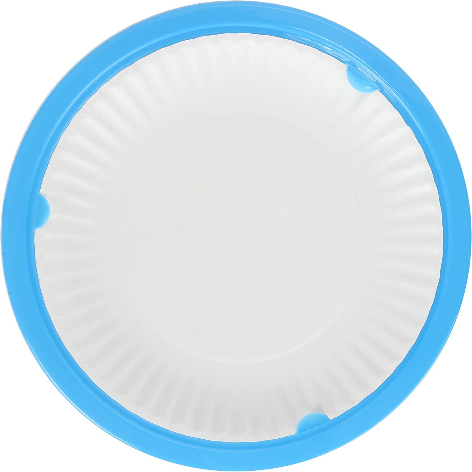 Trenton Gifts 10-Inch Reusable Plastic Paper Plate Holders, Picnic Supplies (12 Set - Assorted Colors)