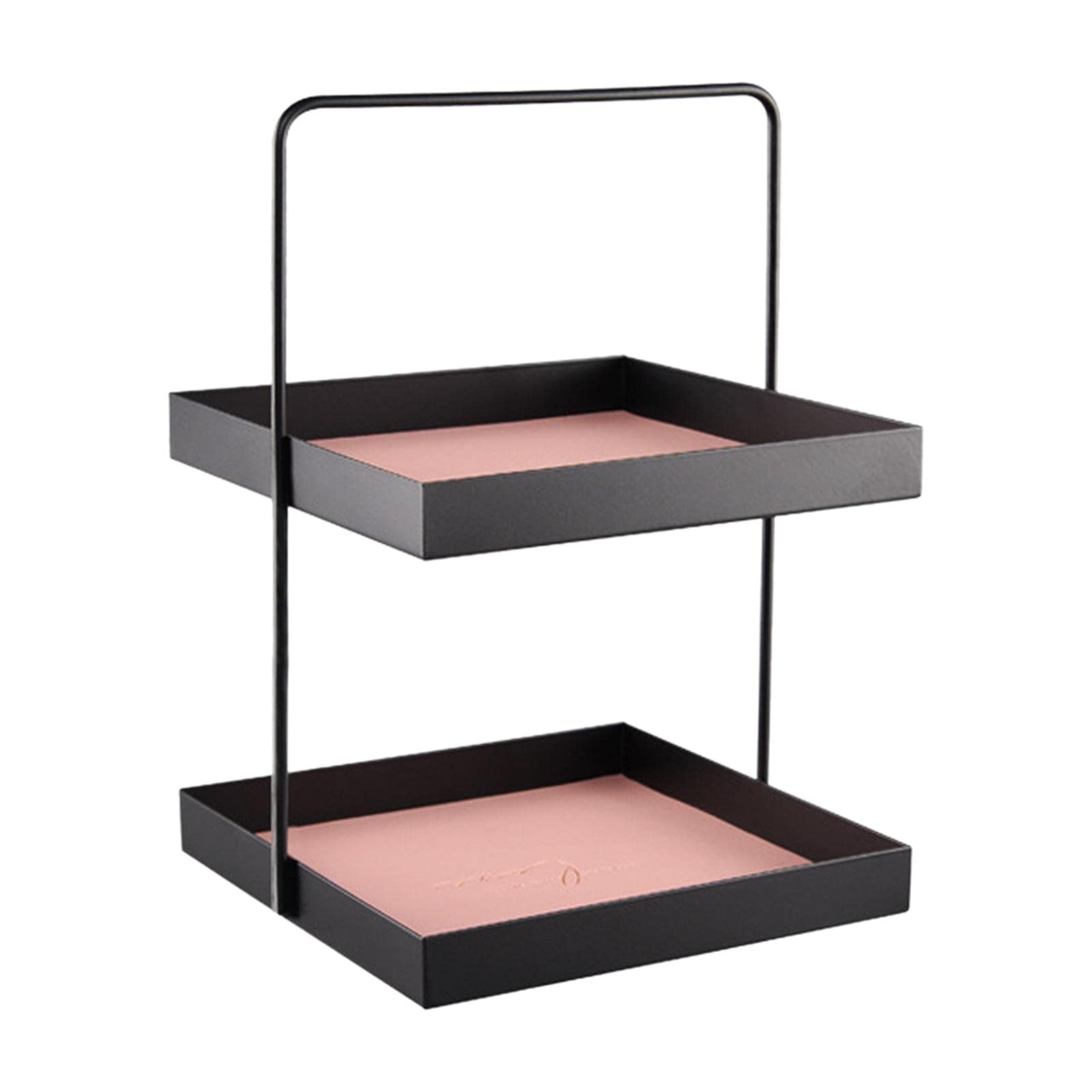 Ujeavette Square Decorative Tray Jewelry Display Serving Tray For Candle Perfume Keys Large