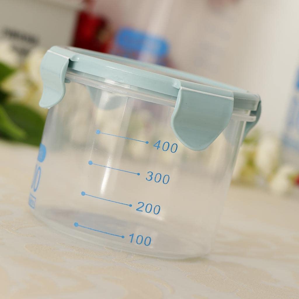 Atorse Cereal Container Storage Containers Flour Container Keeper Blue 600Ml
