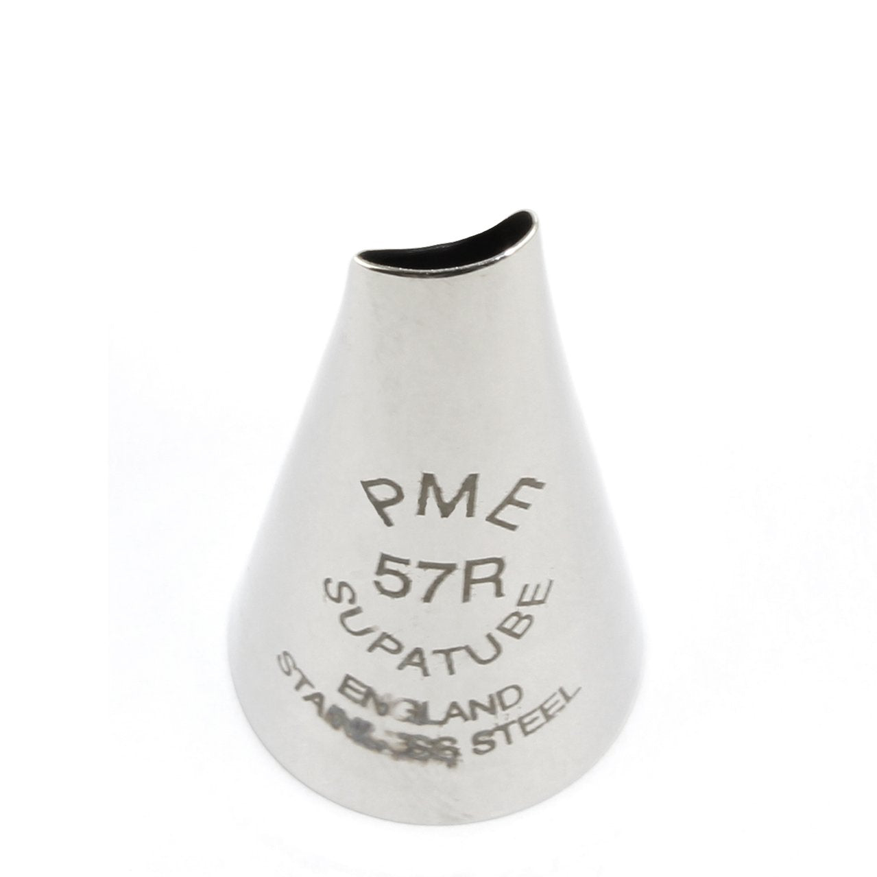 Pme 57R Seamless Stainless Steel Medium Petal Supatube Decorating Tip, For Right Handed Use