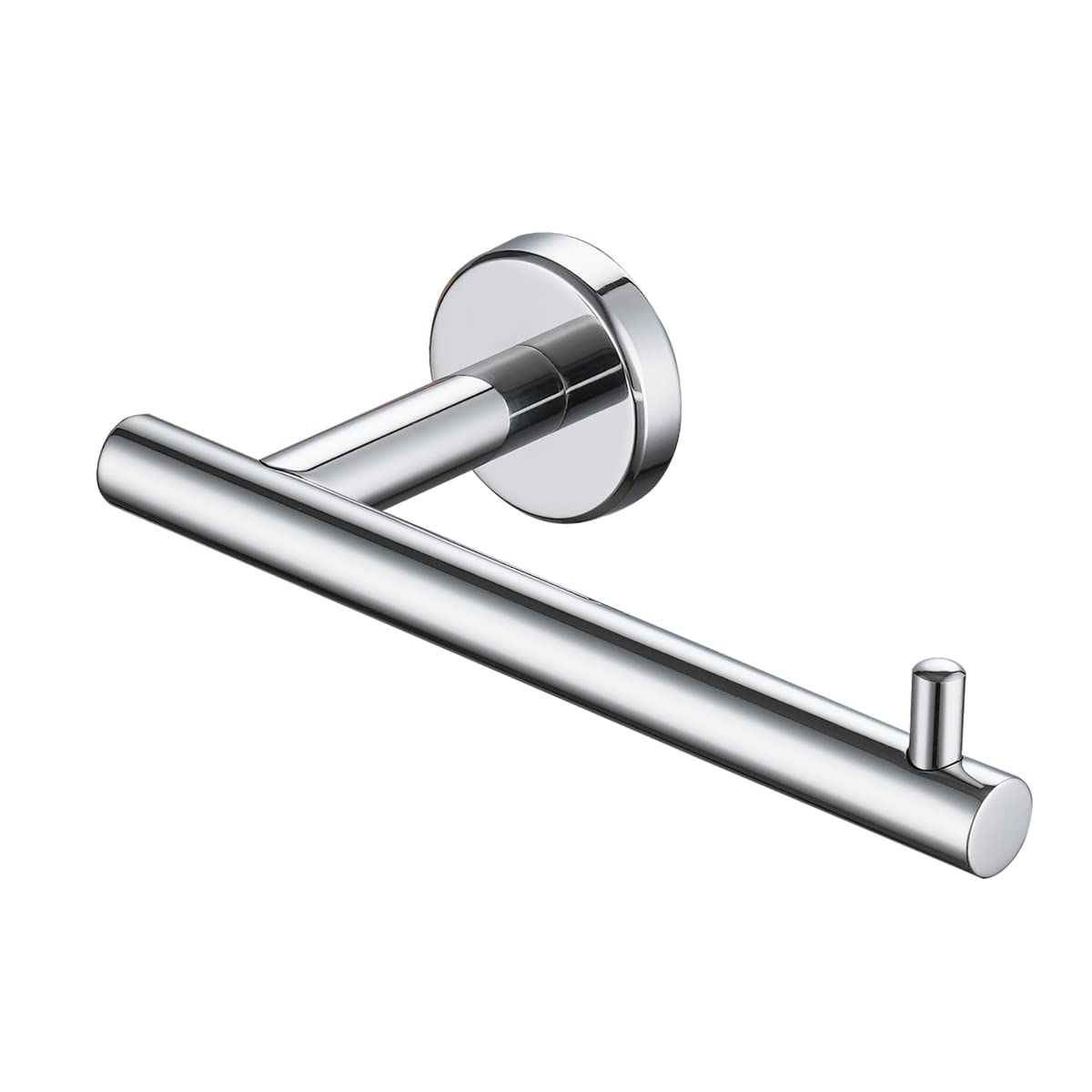 Jqk Chrome Toilet Paper Holder, 5 Inch 304 Stainless Steel Thick 8Mm Tissue Paper Dispenser For Bathroom, Hold Mega Rolls, Polis