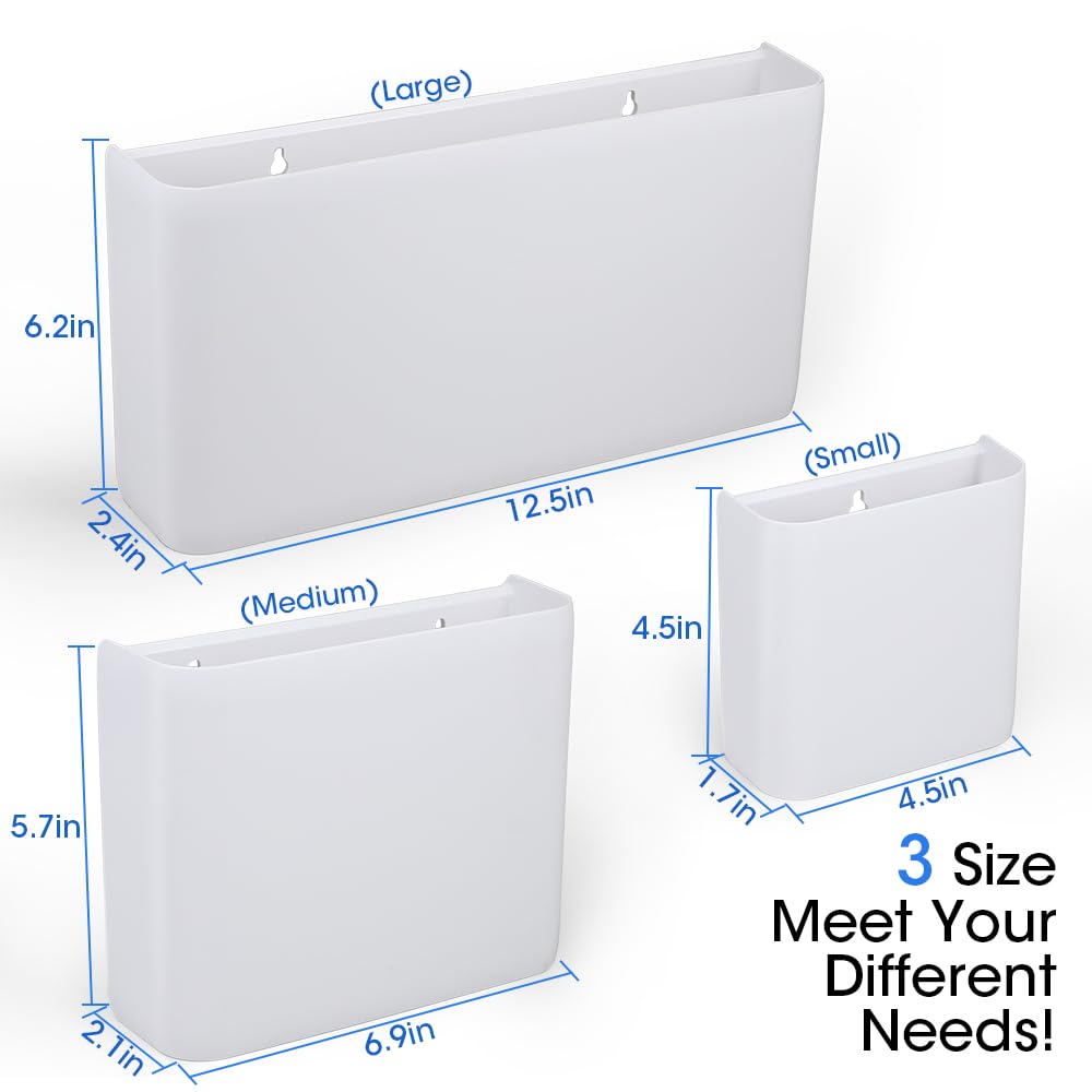 Picowe 3 Pcs Magnetic Laundry Storage, 2023 Magnetic Storage Box For Laundry Room, Kitchen, Bathroom, Office, Space-Saving Trash