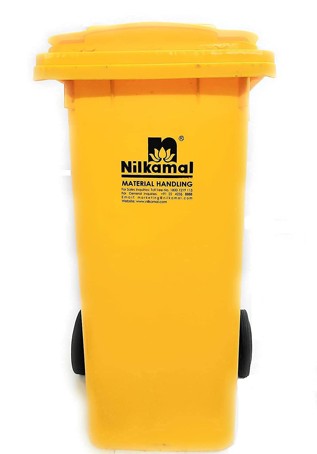 Nilkamal Dustbin | 120 Liter | Color options available | Dustbin with wheels | Outdoor garbage cans | Big dustbin with lid outdo