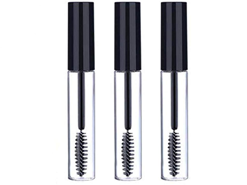 Sinen 3Pcs 10Ml Empty Mascara Tube Wand Eyelash Cream Container Bottle With 3 Rubber Inserts 3 Funnels 3 Transfer Pipettes