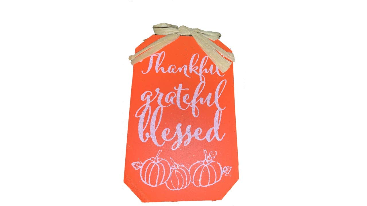 all Holiday Fall Harvest Thanksgiving indoor home Miniature Wooden Decorative decoration Decor Sign Thankful Grateful Blessed 3.