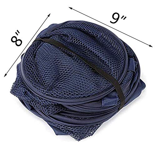 BENJUNC 2 Laundry Baskets  pop-up Laundry Baskets  Foldable mesh Laundry Baskets (Each with 2 Reinforced Handles)  Blue ??