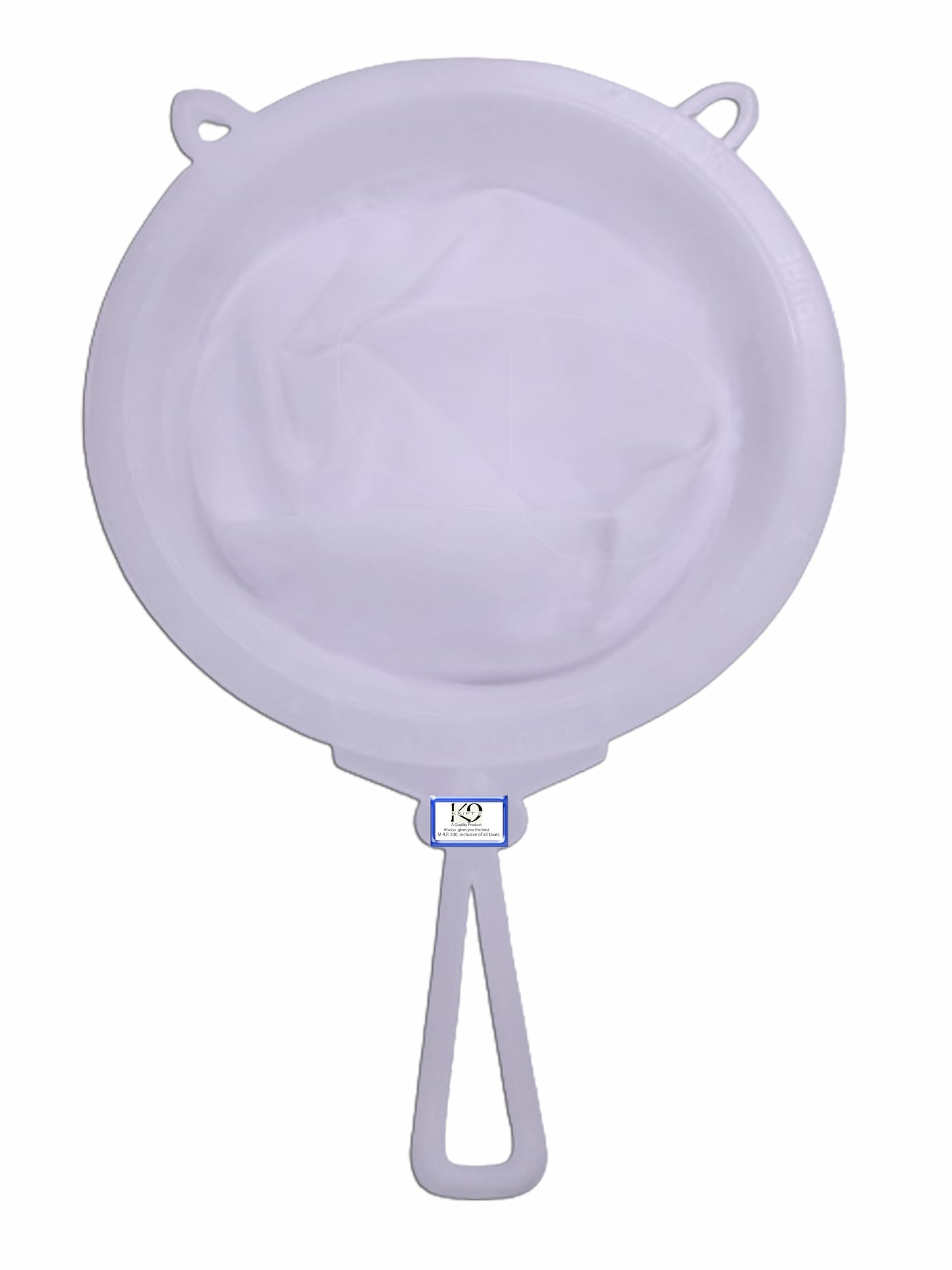 Kript 9 Plastic Big Water Jali (Strainer) Filters & Purifies Water, Milk And Jucies., 33 X 22 X 3 Centimeters, White
