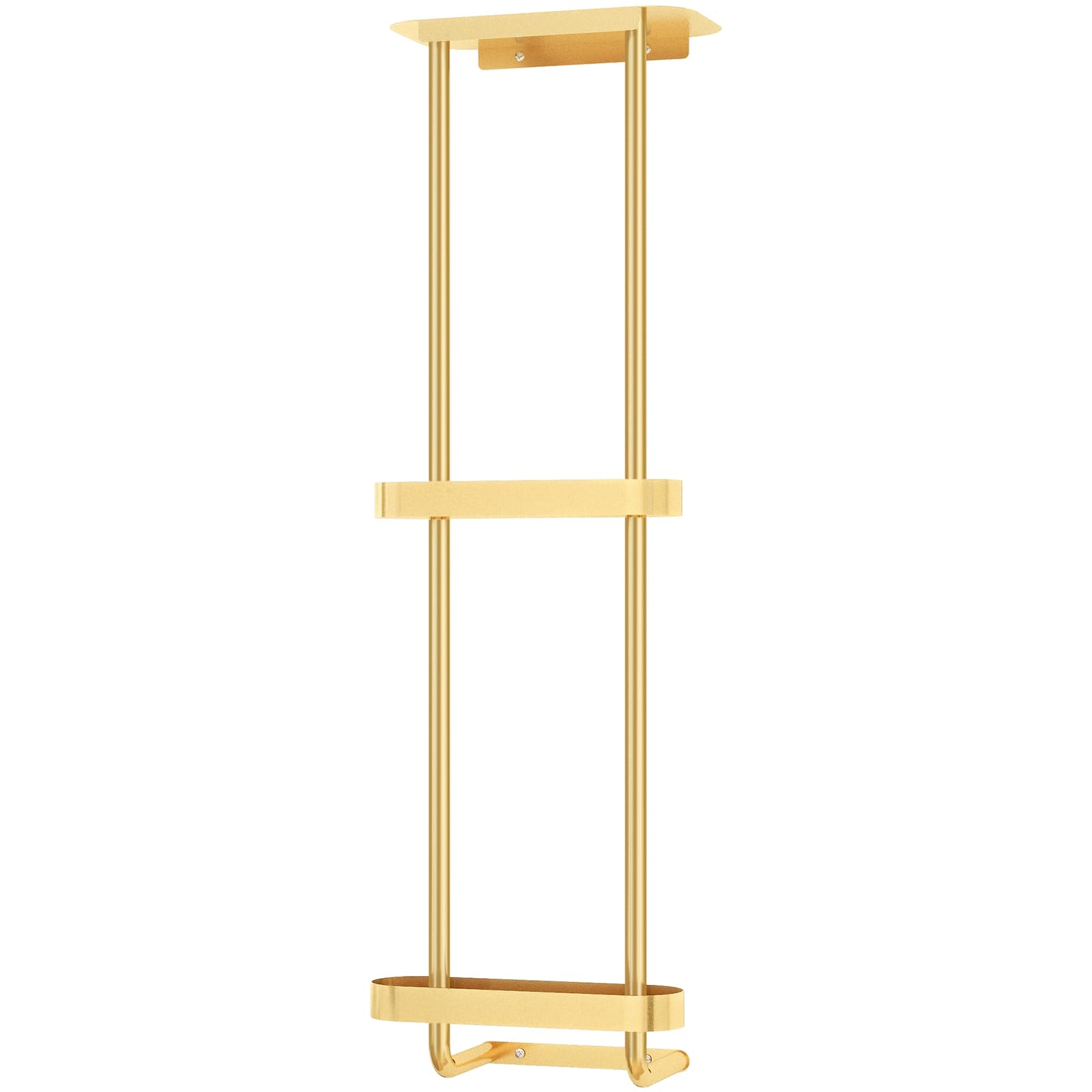 Stwwo Towel Racks For Bathroom With Shower Caddy With Metal Shelf, 36.4 Inch Bathroom Towel Storage Wall Mounted, Gold