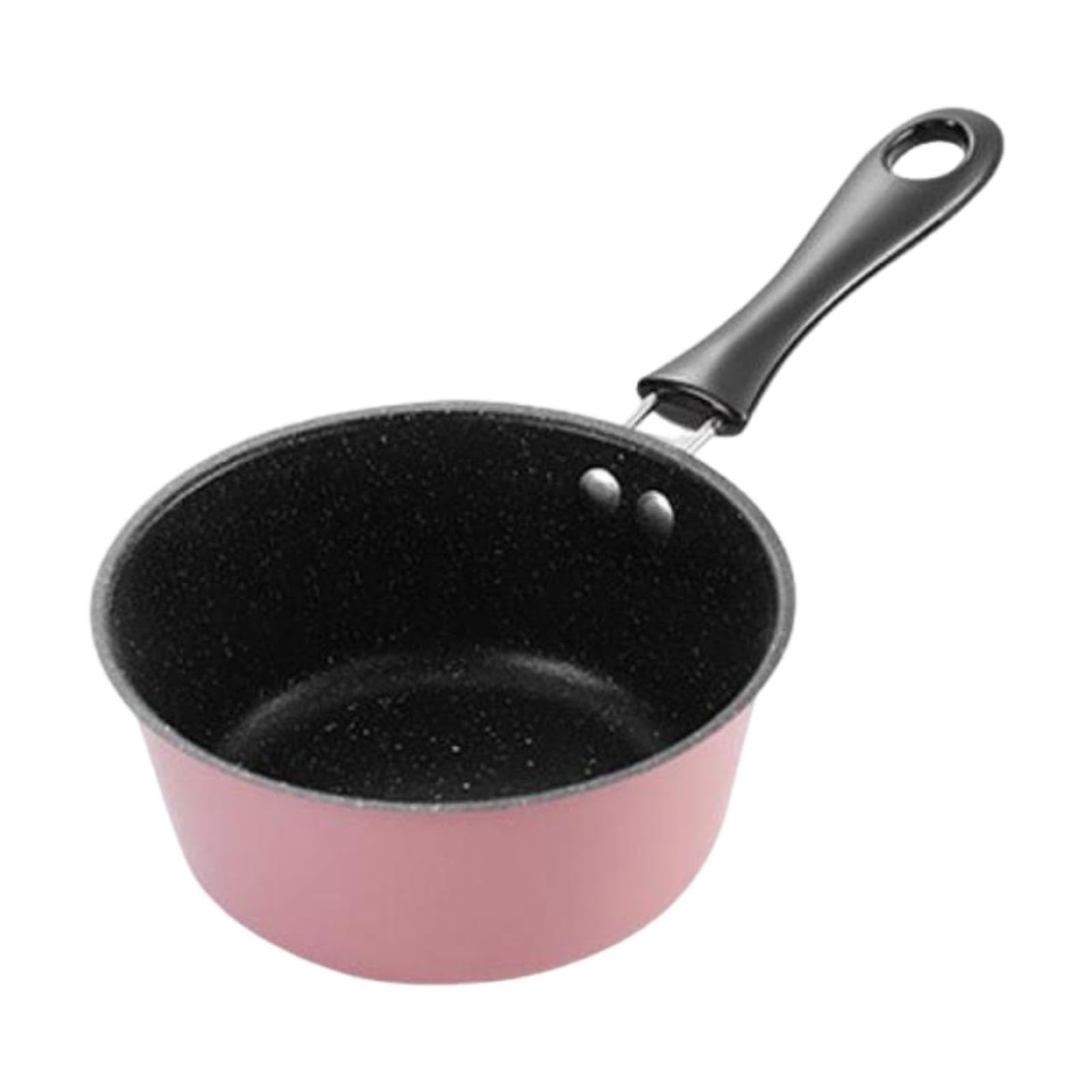 Atorse Milk Pan Multifunctional Small Saucepan For Outdoor Induction Cooker Camping Pink