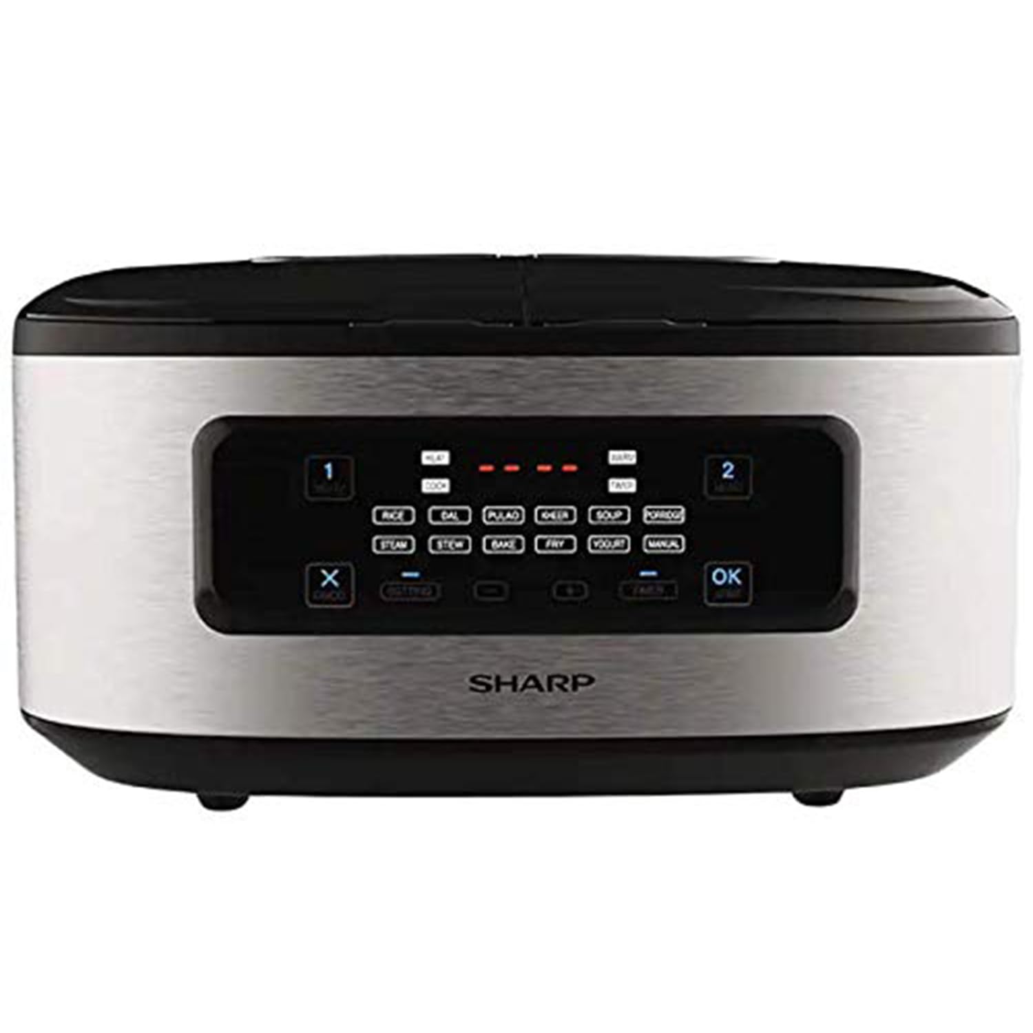 Sharp Automatic Electric Cooker 5 Litres, I Japan Technology I Multi Cooker I Pressure Cooker I Pasta Cooker I 12 Auto Menus Wit