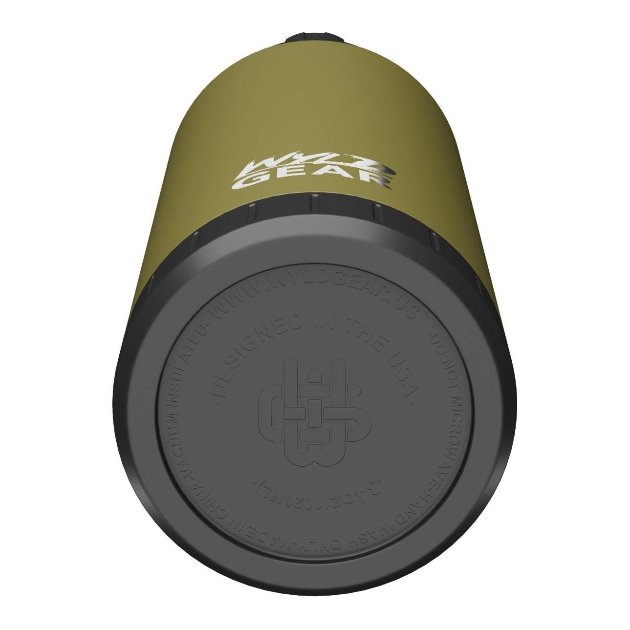 Wyld Gear Mag Series - Stainless Steel Water Bottle With Magnetic Cap - 34Oz Od Green