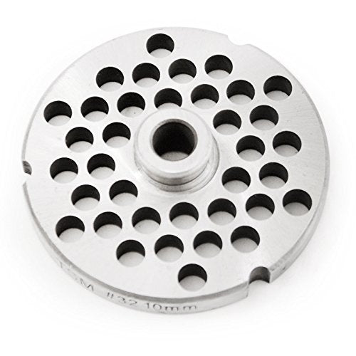 The Sausage Maker - #32 Stainless Steel Grinder Plate With Hub (3/8'')