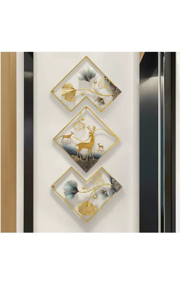 Design World Gifts And Interiors Metal Wall Decor Art Sculpture Hanging Decoration Items for Living Room Bedroom Office Hallway