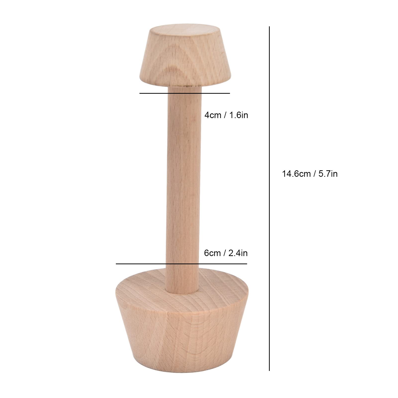 Dewin Egg Tart Mold, Wooden Egg Tart Tamper, Double Sides Mini Pie Maker For Diy Egg Tarts Muffins Pecan Pies Cheesecakes Desser