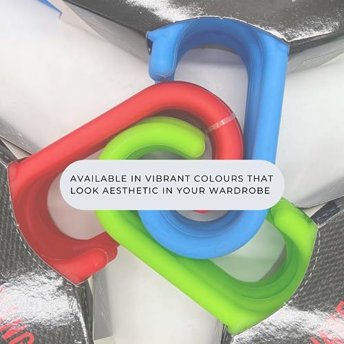 Mahaware Sturdy Polypropylene Hanger, Pack of 6, Red l Cloth Hanger l Dress Hangers l Hanger for Clothes Hanging