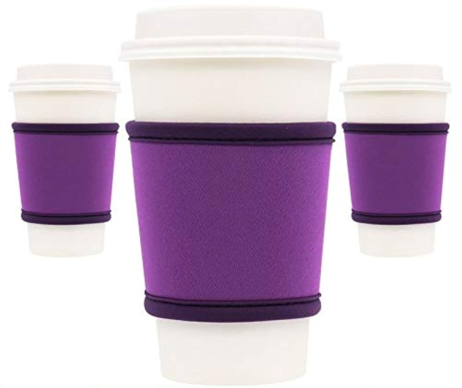 Coffee Cup Sleeves - Premium Neoprene Insulated Reusable Coffee & Tea Cup Sleeves - Best For 12Oz-24Oz Cups At Starbucks, Mcdona