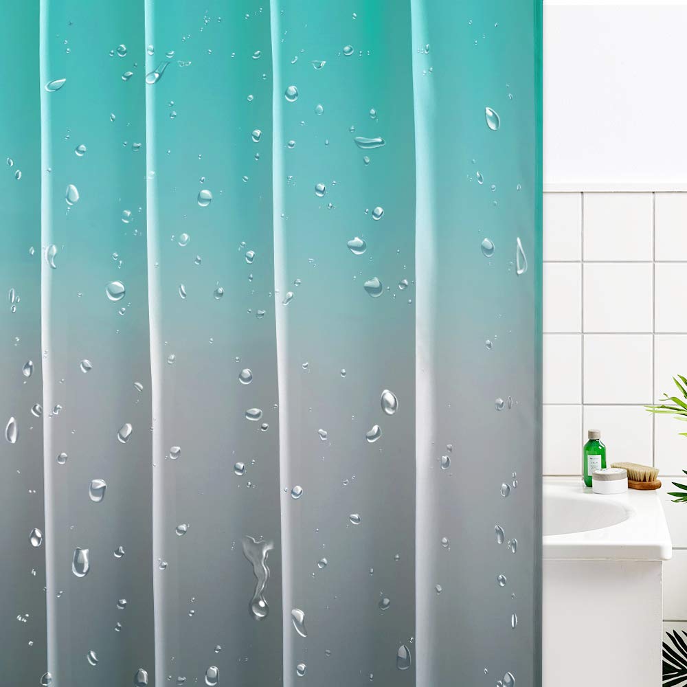 Kgorge Waterproof Shower Curtain Liner - Boho Gradient Color Shower Curtains Water Proof For Bathroom Tub Camper Backdrop Loft,