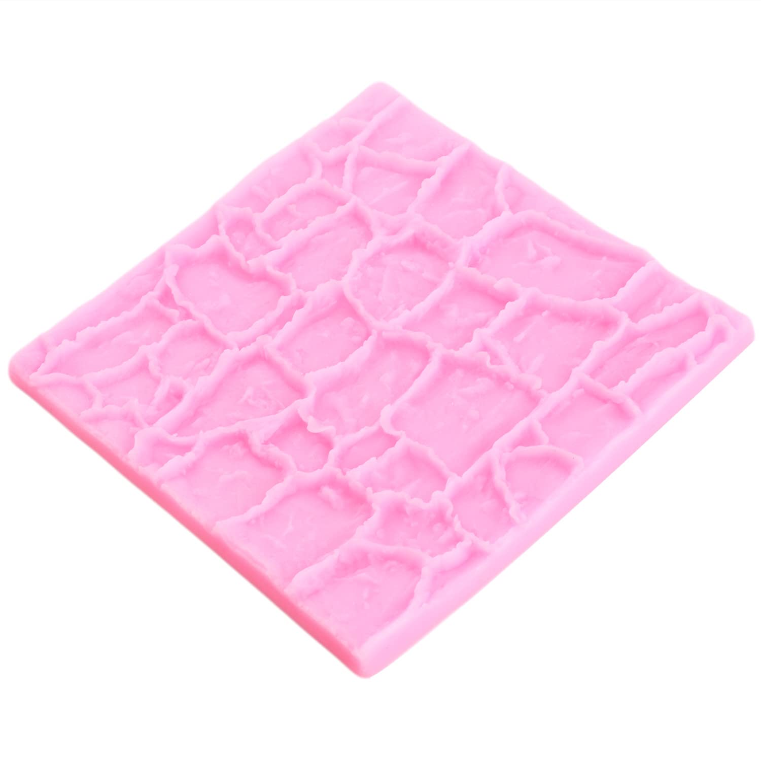 Mypracs Fairy Tales Castle Silicone Molds Cinderella Fondant Mold Rock Brick Wall Texture Molds For Baby Shower Cupcake Topper C