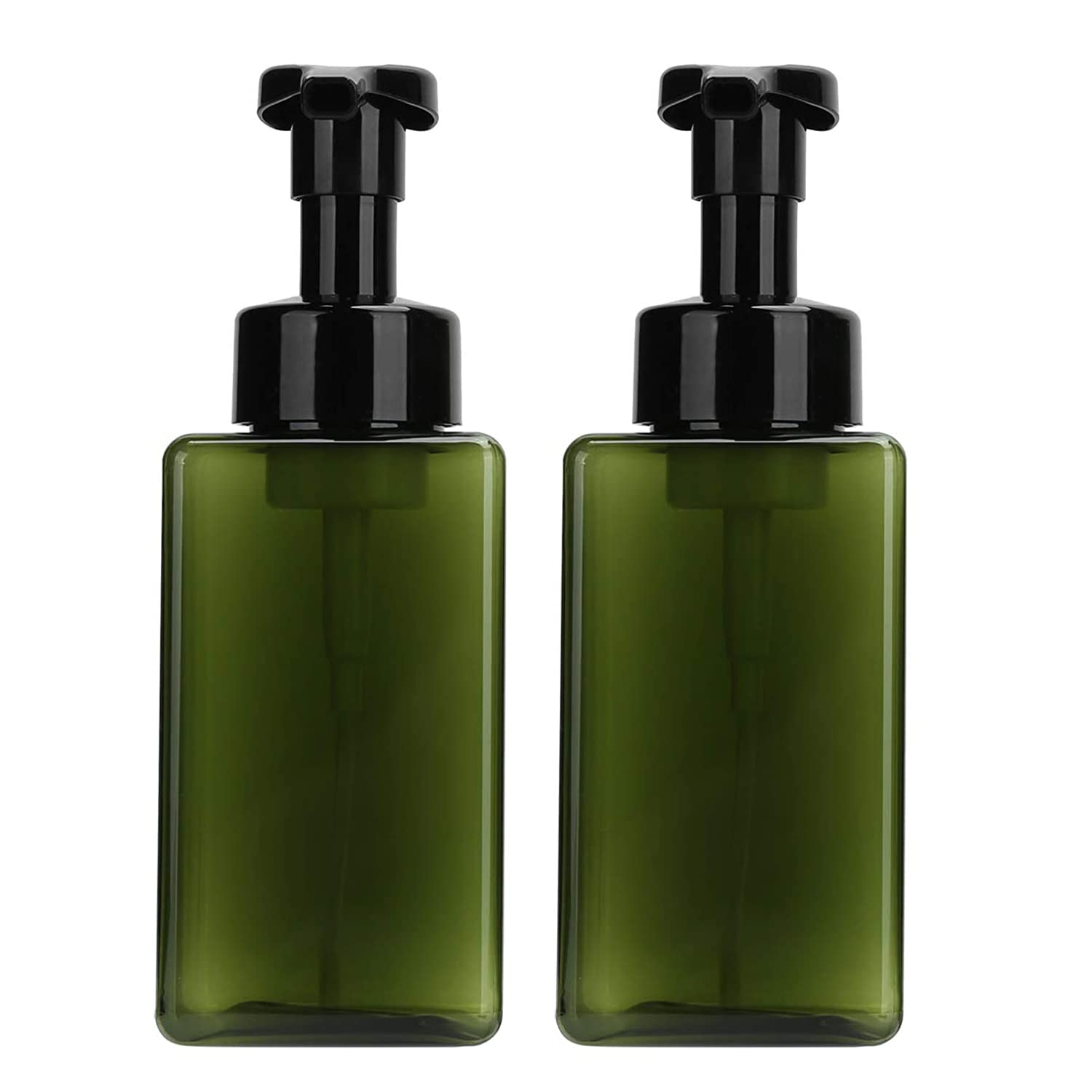 2 Pcs-Foaming Soap Dispenser, Hand Soap Dispenser, Refillable Foam Liquid Hand Soap Empty Plastic Pump Bottle Container For Bath