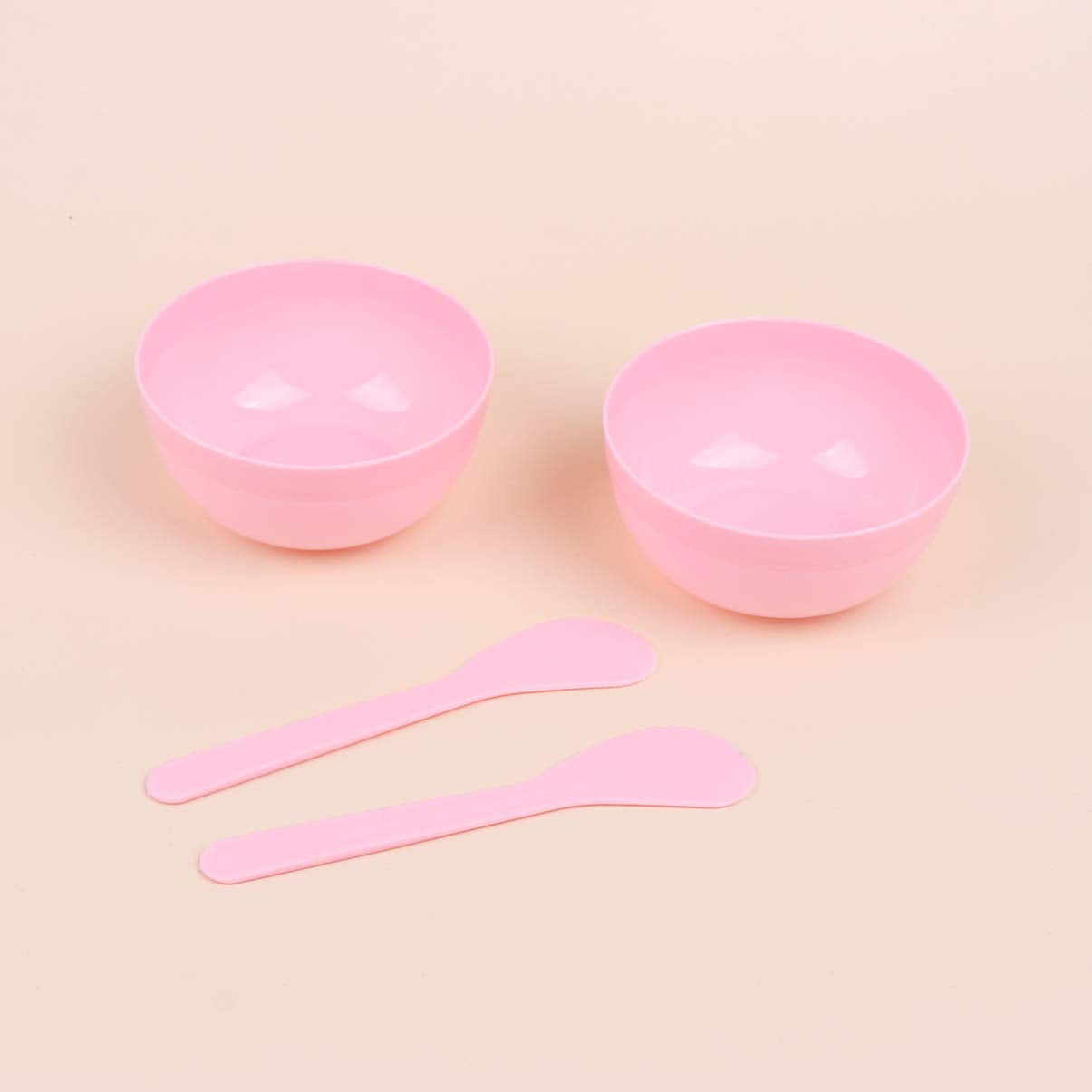 10Sets Slime Bowl Slime Mixing Tool Makeup Bowl Crystal Mud Mixing Bowls Plastic Glue Mixer For Makeup Crafts (Pink)
