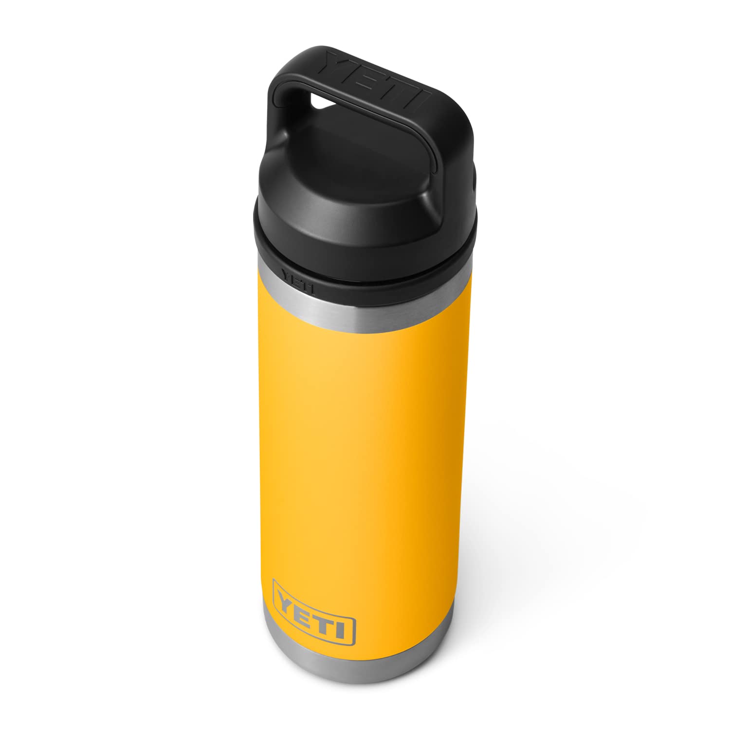 YETI Rambler 18 oz Bottle, Leakproof, Vacuum Insulated, Stainless Steel with Chug Cap, Alpine Yellow
