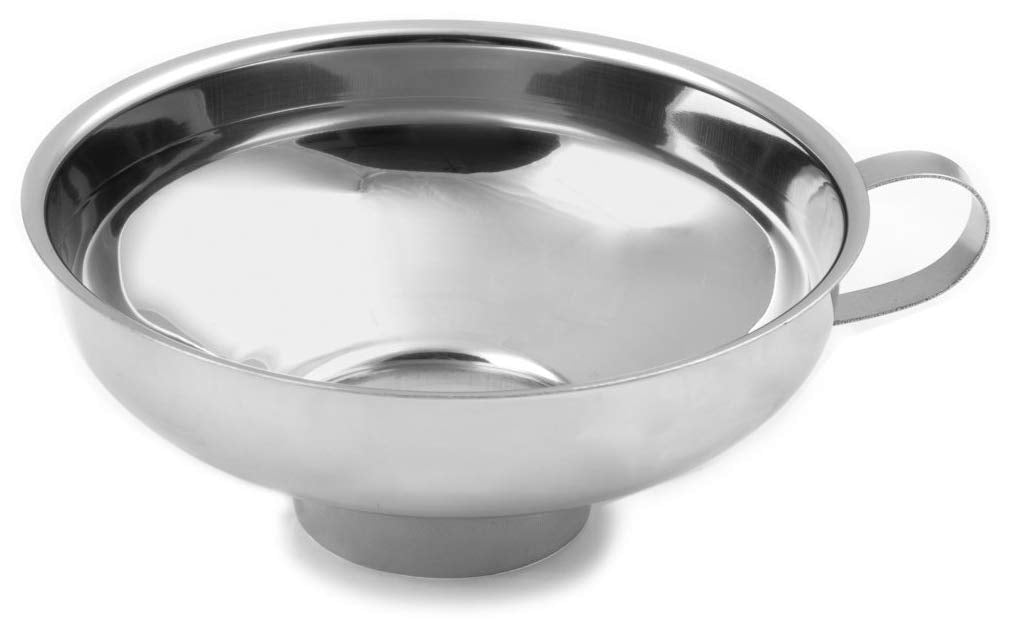 Farm To Table Wide Mouth Canning Funnel, Stainless Steel, 5.75-Inch Metallic