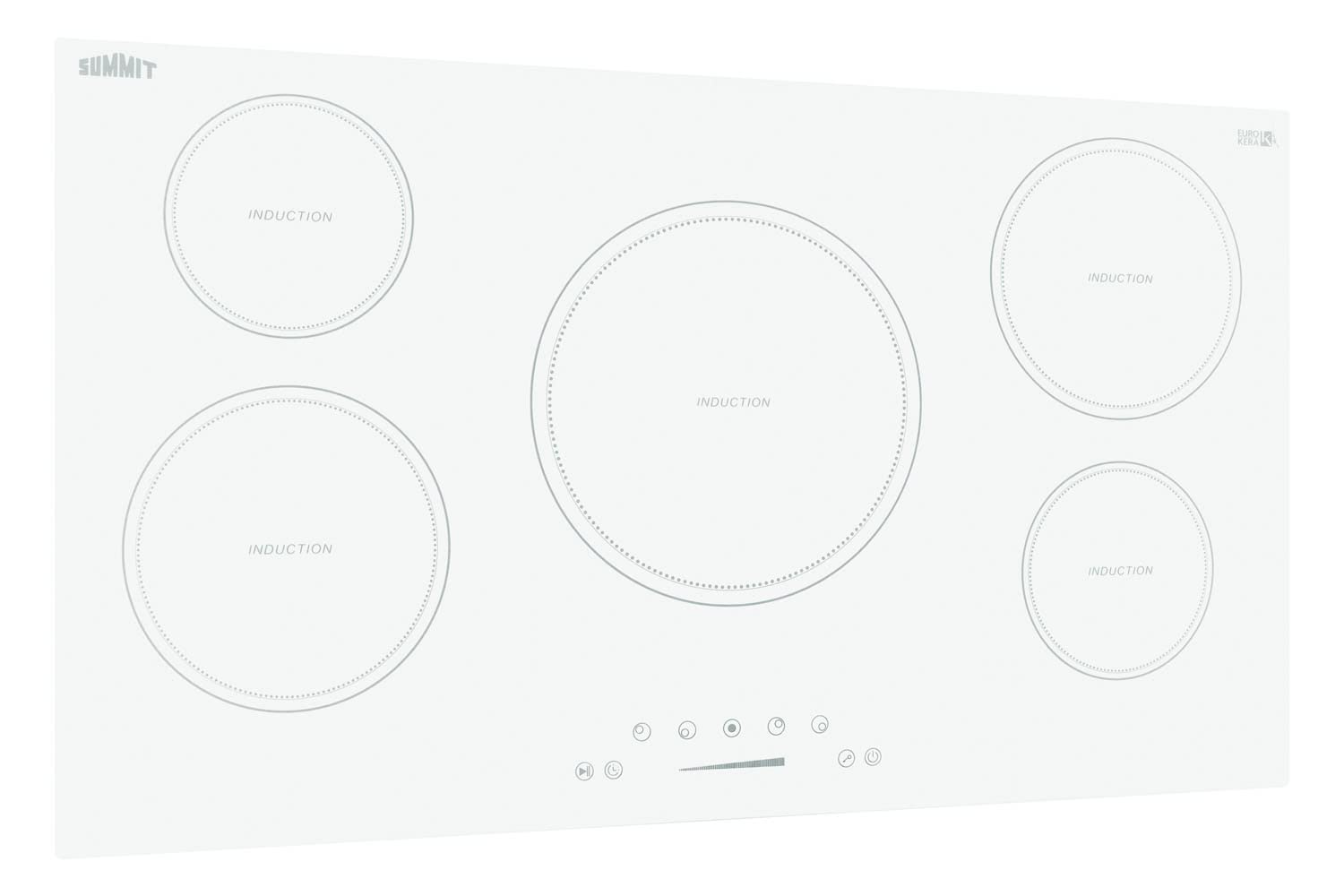 36'' Wide 208-240V 5-Zone Induction Cooktop